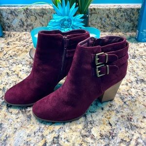 Charlotte Ruse burgundy booties